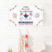 Bannière de fête BBQ d'été 4 juillet famille perso (En situation)