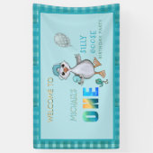 Bannière de fête d'accueil pour l'anniversaire d'O (Vertical)