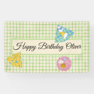 Bannière de fête d'anniversaire avec message perso