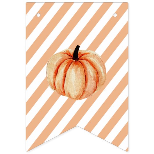 Bannière de fête d'anniversaire citrouille (Premier drapeau)