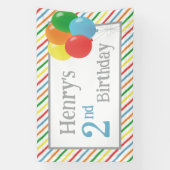 Bannière de fête d'anniversaire classique en forme (Verticale)
