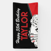 Bannière de fête d'anniversaire de carte de poker (Verticale)