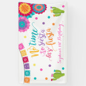 Bannière de fête d'anniversaire de fiesta aucune (Vertical)