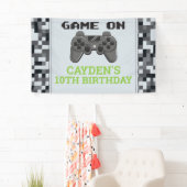 Bannière de fête d'anniversaire de jeu vidéo Game (En situation)
