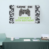 Bannière de fête d'anniversaire de jeu vidéo Game (Salon professionnel)