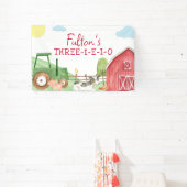 Bannière de fête d'anniversaire de la ferme du tra (Insitu)