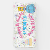 Bannière de fête d'anniversaire de princesse (Verticale)