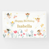 Bannière de fête d'anniversaire des fées magiques (Horizontal)