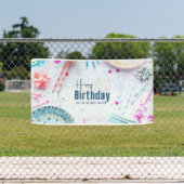 Bannière de fête d'anniversaire heureuse (Insitu)