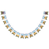 Bannière de fête d'anniversaire Hippo Têtes mignon (Tout)