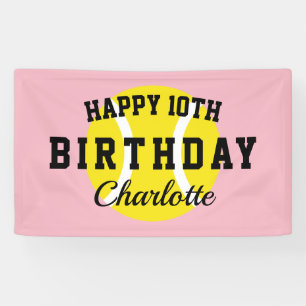 Bannière de fête d'anniversaire personnalisée sur