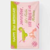 Bannière de fête d'anniversaire pour adultes Marga (Vertical)