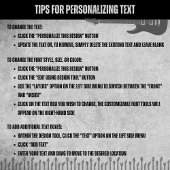 Bannière de fête d'anniversaire pour guitariste ro