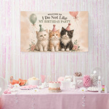 Bannière de fête d'anniversaire que je n'aime pas