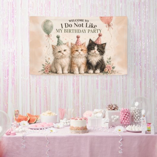 Bannière de fête d'anniversaire que je n'aime pas (Fête)