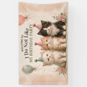 Bannière de fête d'anniversaire que je n'aime pas (Vertical)