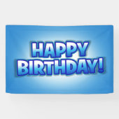 Bannière de fête d'anniversaire réutilisable "Cool (Horizontal)