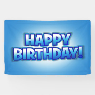 Bannière de fête d'anniversaire réutilisable "Cool