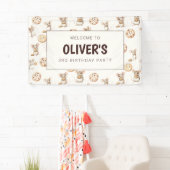 Bannière de fête d'anniversaire Souris et Cookies (En situation)