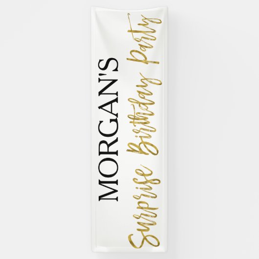 Bannière de fête d'anniversaire surprise (Vertical)