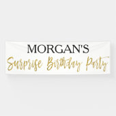 Bannière de fête d'anniversaire surprise (Horizontal)