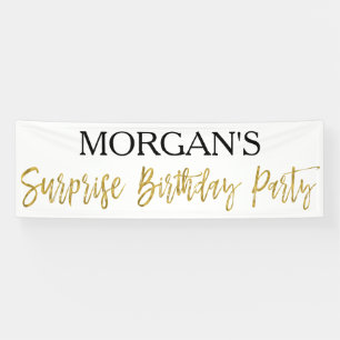 Bannière de fête d'anniversaire surprise