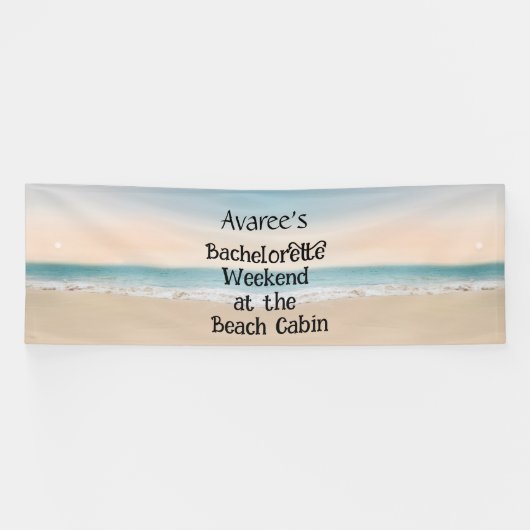 Bannière de fête de Bachelorette à la cabine de pl (Horizontal)