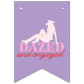 Bannière de fête de bachelorette engagée et étourd (Premier drapeau)