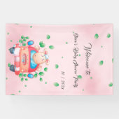 Bannière de fête de bébé agneau mignon (Horizontal)