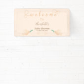 Bannière de fête de bébé pour un bébé colombe mign (Insitu)