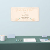 Bannière de fête de bébé pour un bébé colombe mign (Salon professionnel)