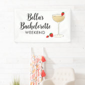 Bannière de fête de cocktail pour enterrement de v (En situation)