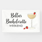 Bannière de fête de cocktail pour enterrement de v (Horizontal)