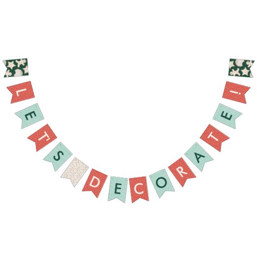 Bannière de fête de décoration de biscuits de Noël (Tout)