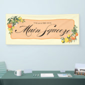 Bannière de Fête de Fiançailles Citronnée (Salon professionnel)