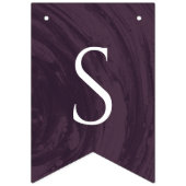 Bannière de fête de fiançailles marbrée - Violet (Deuxième drapeau)
