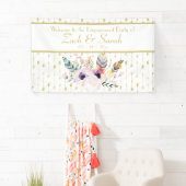 Bannière de fête de fiançailles Pretty Boho Bouque (En situation)