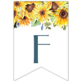 Bannière de Fête de Fiançailles Tournesol d'Été (Premier drapeau)
