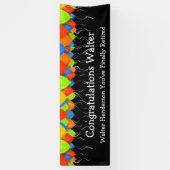 Bannière de fête de la retraite du bureau des ball (Vertical)