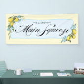 Bannière de Fête de Mariage au Citron (Salon professionnel)