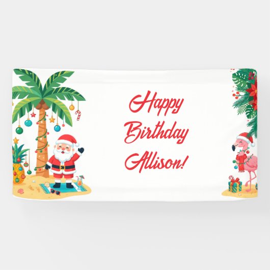 Bannière de fête de Noël en juillet (Horizontal)