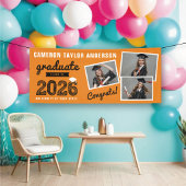 Bannière de fête de remise des diplômes 2026 Bold 