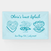 Bannière de fête d'enterrement de vie de jeune fil (Horizontal)