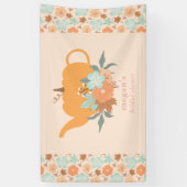 Bannière de Fête des mariées Citrouille Tea Party (Vertical)