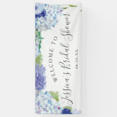 Bannière de Fête des mariées de bienvenue Blue Hyd (Vertical)