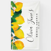 Bannière de Fête des mariées de citron tropical (Vertical)