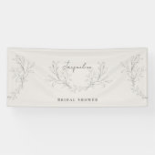 Bannière de Fête des mariées de feuillage de crème (Horizontal)