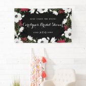 Bannière de Fête des mariées de fleurs d'anémones (En situation)