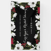 Bannière de Fête des mariées de fleurs d'anémones (Vertical)