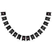 Bannière de Fête des mariées en bois noir rustique (Tout)